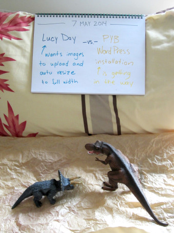Lucy Day vs. PYB WordPress installation