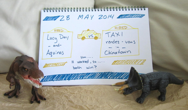 Lucy Day and Aquinas vs. Taxi rendez-vous